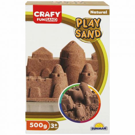 Nisip senzorial modelabil Fun Sand 500 gr culoare Natur CRAFY CFS00002233 - imagine 7